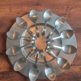 Tray and 12 serving spoons for appetizers
