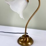 Brass tulip lamp
