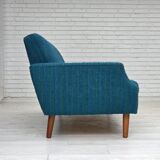 1970s, Danish 3-seater sofa, furniture wool, teak wood.