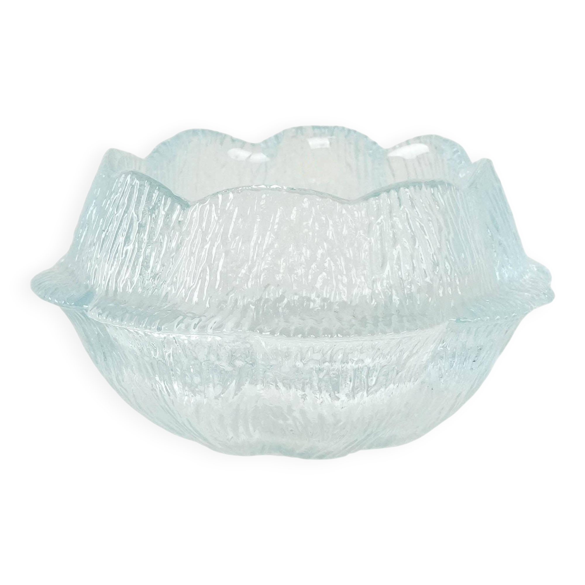 Glass bowl, Danish design, 1980s, manufacturer: Holmegaard, designer: Sidse