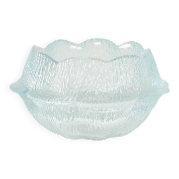 Bol en verre, design danois, années 1980, fabricant : Holmegaard, designer : Sidse
