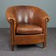 Fauteuil club en cuir de mouton robuste