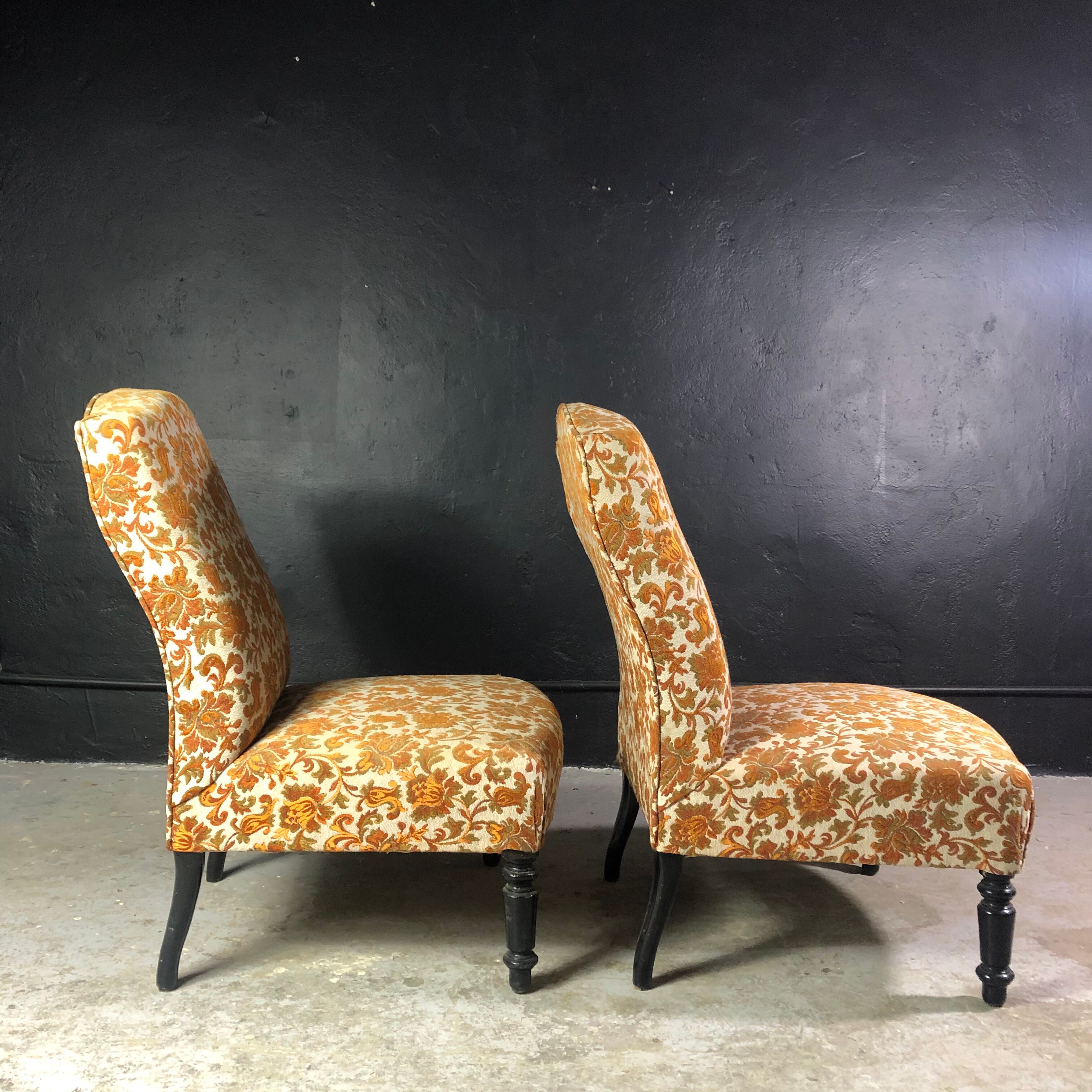 Pair of vintage heater chairs