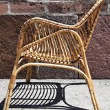 Rattan armchair (60s/70s)