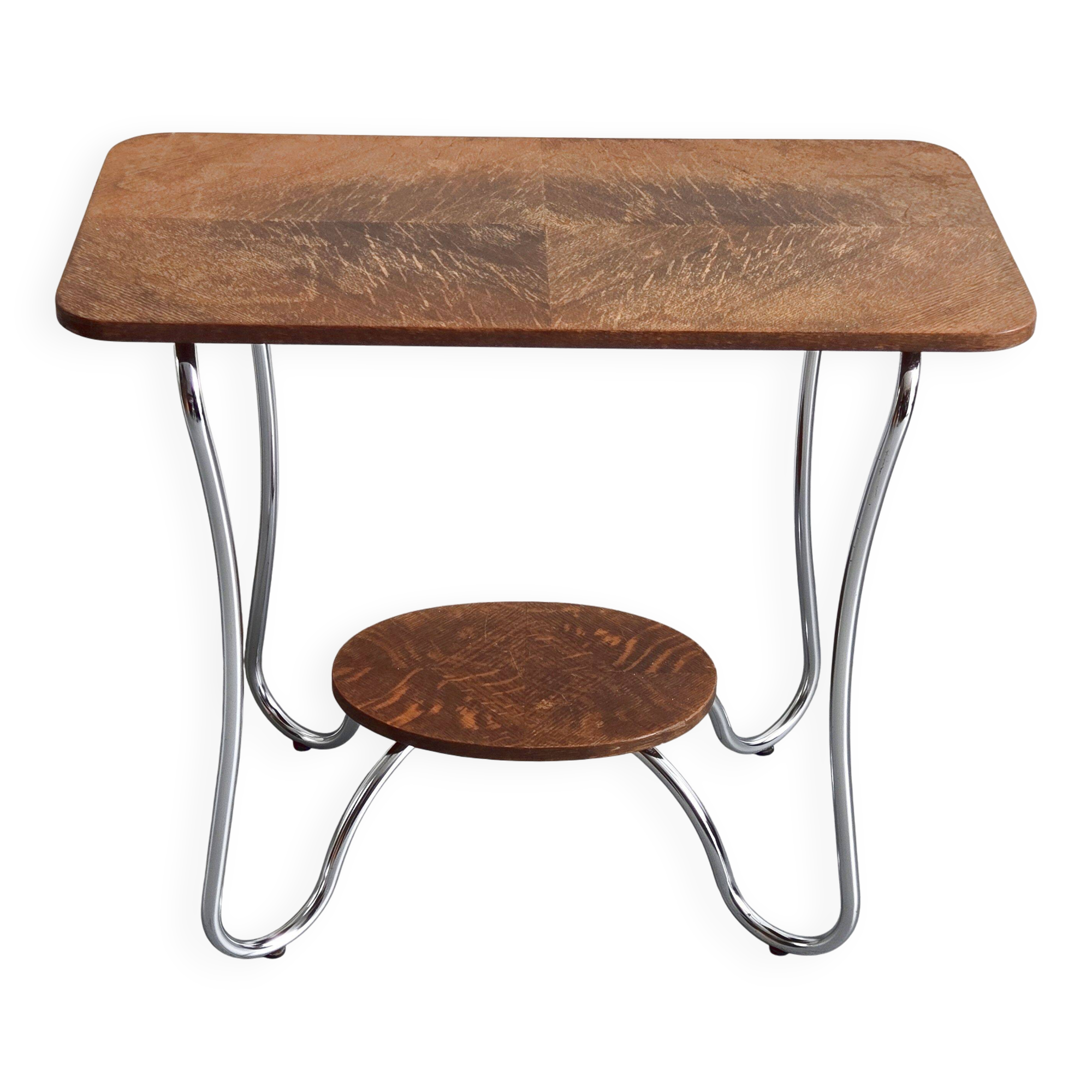Vintage 1950s pedestal side table