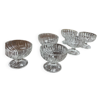 Set of 6 ice cream cups