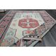 1970s Vintage Turkish Handmade Wool & Cotton Pink Area Rug 175x265