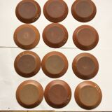 12 sandstone dessert plates