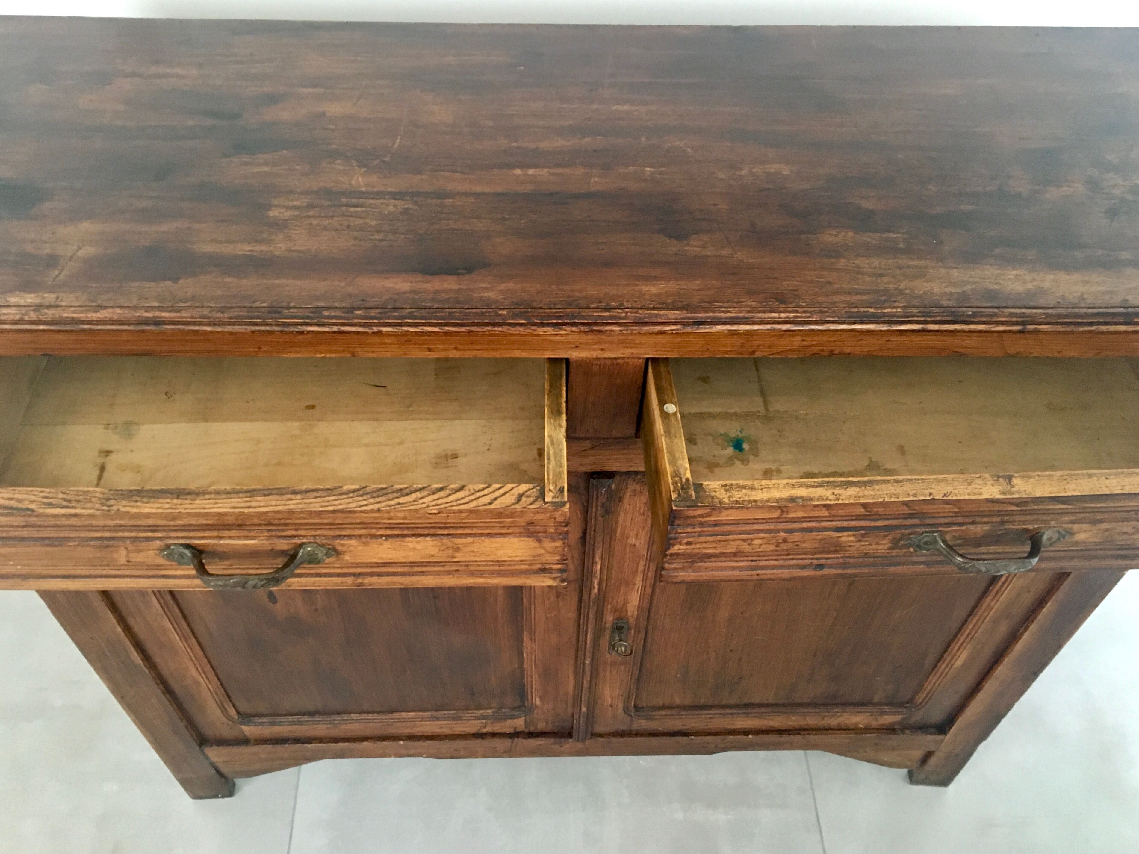 Parisian buffet old solid wood