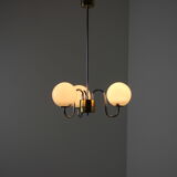 Lustre en verre du milieu du siècle, Lidokov, années 1960