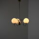 Mid-century glass chandelier Lidokov, 1960's