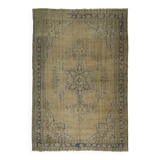 One-of-a-kind turkish handwoven vintage rug - rustic vintage charm 287x 203 cm