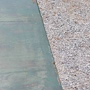 Late 19th century grocery counter in green and yellow patina painted wood