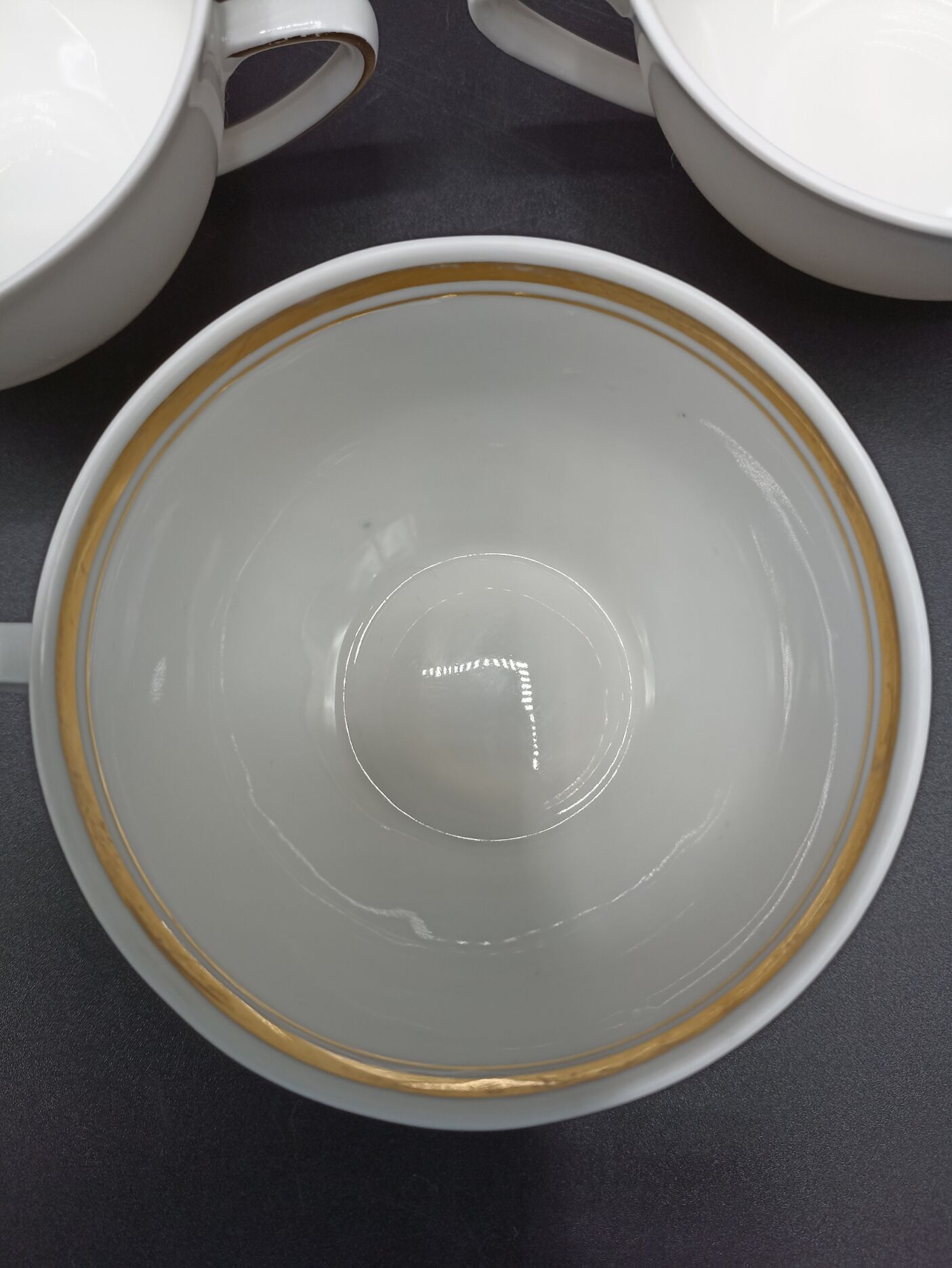 5 tasses à thé Rheinpfalz Hartporzellan