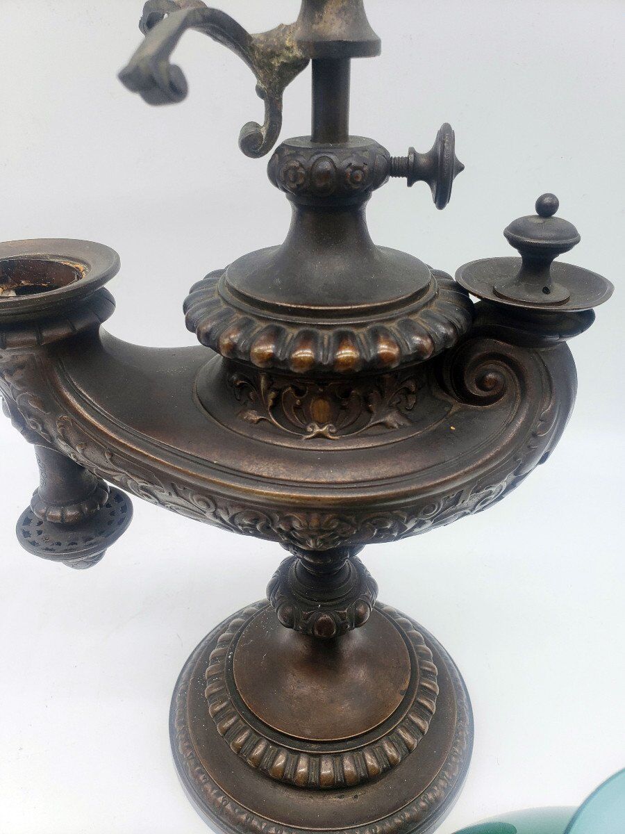 19th century desk lamp from Wild & Wessel Germany 1890