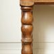 Raw solid wood shelf with 3 grooved levels
