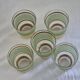 Vintage liqueur service in frosted celadon and gold glass – 1950s