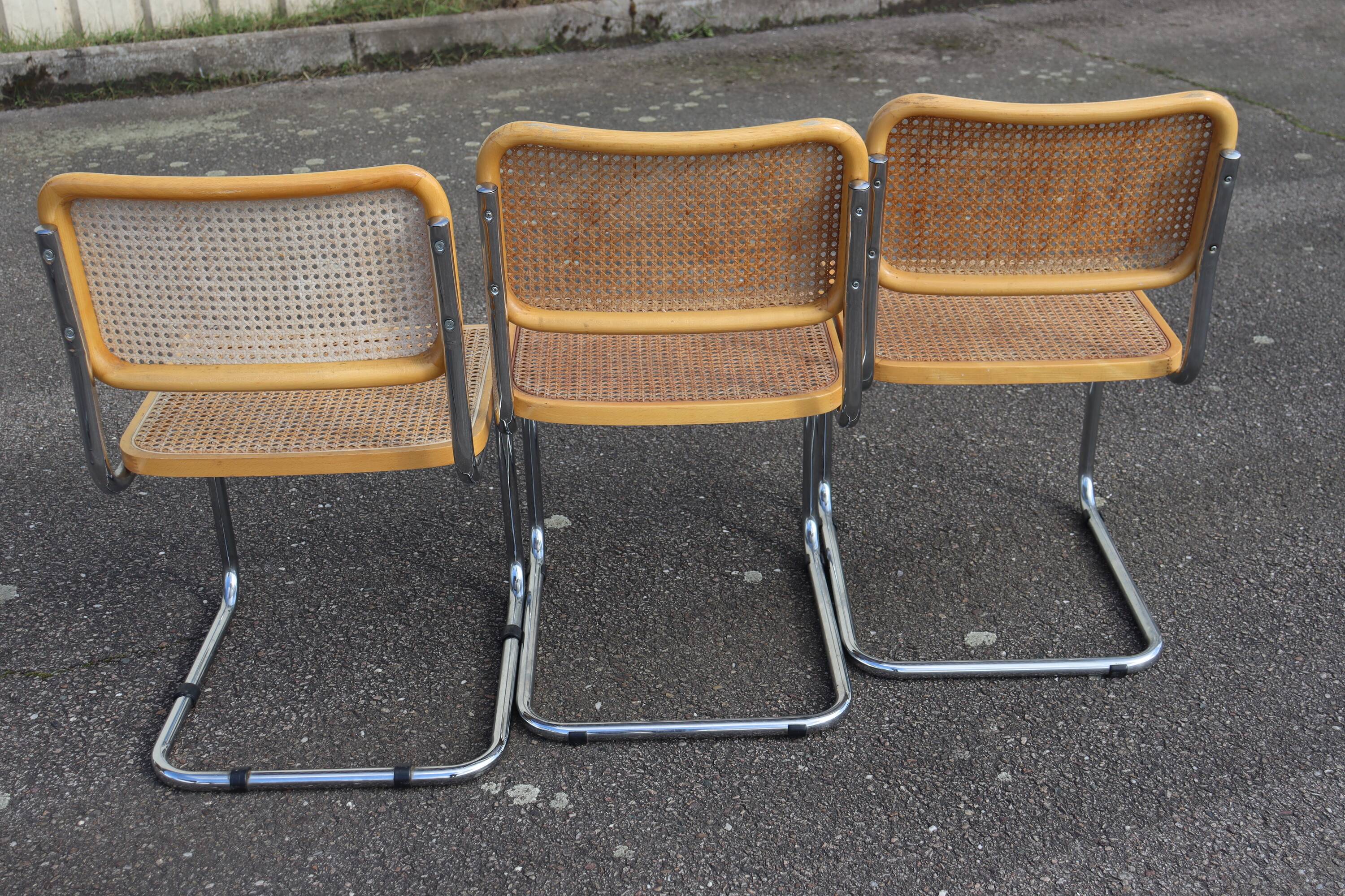Series x6 Dining Chairs Style B32 by Marcel Breuer