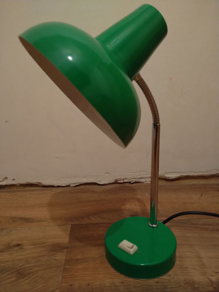 Vintage green table lamp