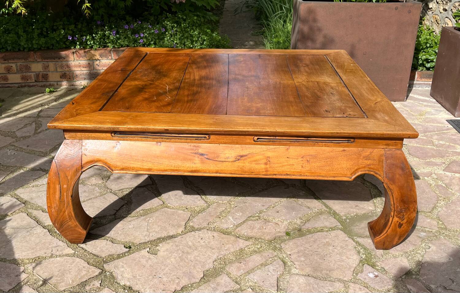 Teak coffee table 105x105 cm