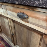 Parisian sideboard in walnut marble top
