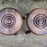 Pair of milking stools or plant holders