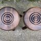 Paire de tabouret de traite ou porte-plantes
