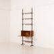 Italian vintage floor to celling wall unit with a bureau or a bar cabinet