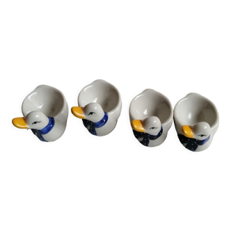Vintage ceramic duck eggcups