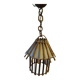 Vintage 60s rattan pendant light