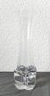 Vintage trumpet vase in crystal signed Daum France 21cm