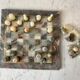 Jeu d'échecs en marbre vintage années 60