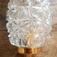 Vintage glass and gold metal sconce