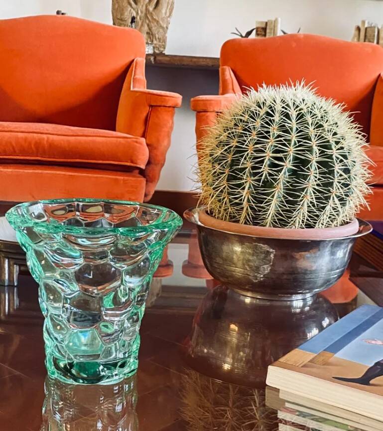 Dessert set signed P. d'Avesn 7 pieces