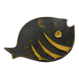 Brass fish ashtray by Walter Bosse, mid-century Herta Baller, Austria, 1950s.