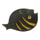 Bol cendrier en laiton poisson Walter Bosse milieu du siècle Herta Baller, Autriche, années 1950