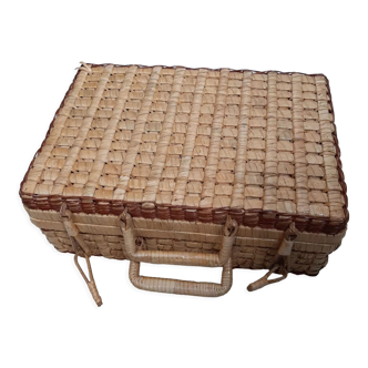 Wicker suitcase