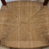 Set of 4 Scandinavian chairs by Peter Hvidt – teak & cord – 1960s