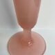 Vase en opaline rose