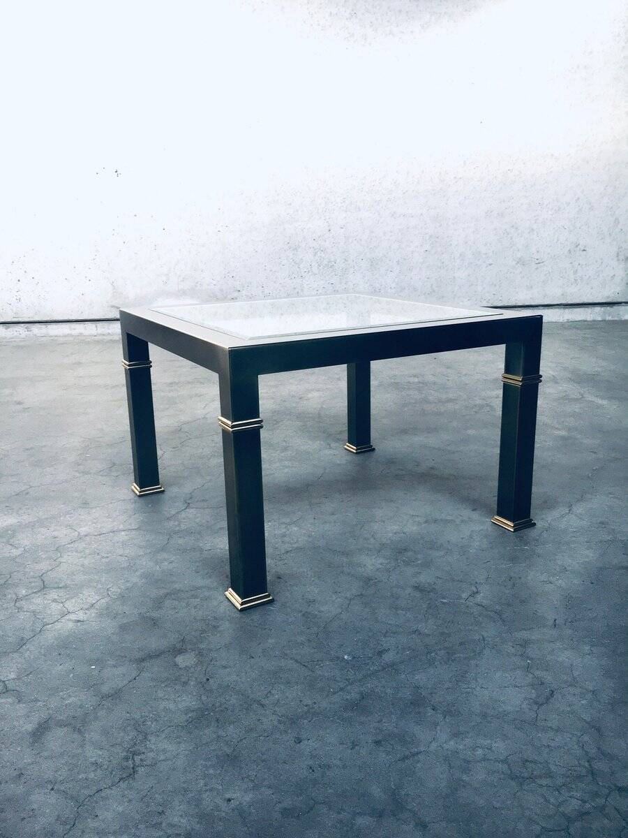 Vintage Postmodern Brushed Metal Coffee Table from Belgo Chrom / Dewulf Selection, 1980s