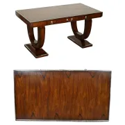 Double-Faced Drawer Desk Art Deco by Theodore Alexander