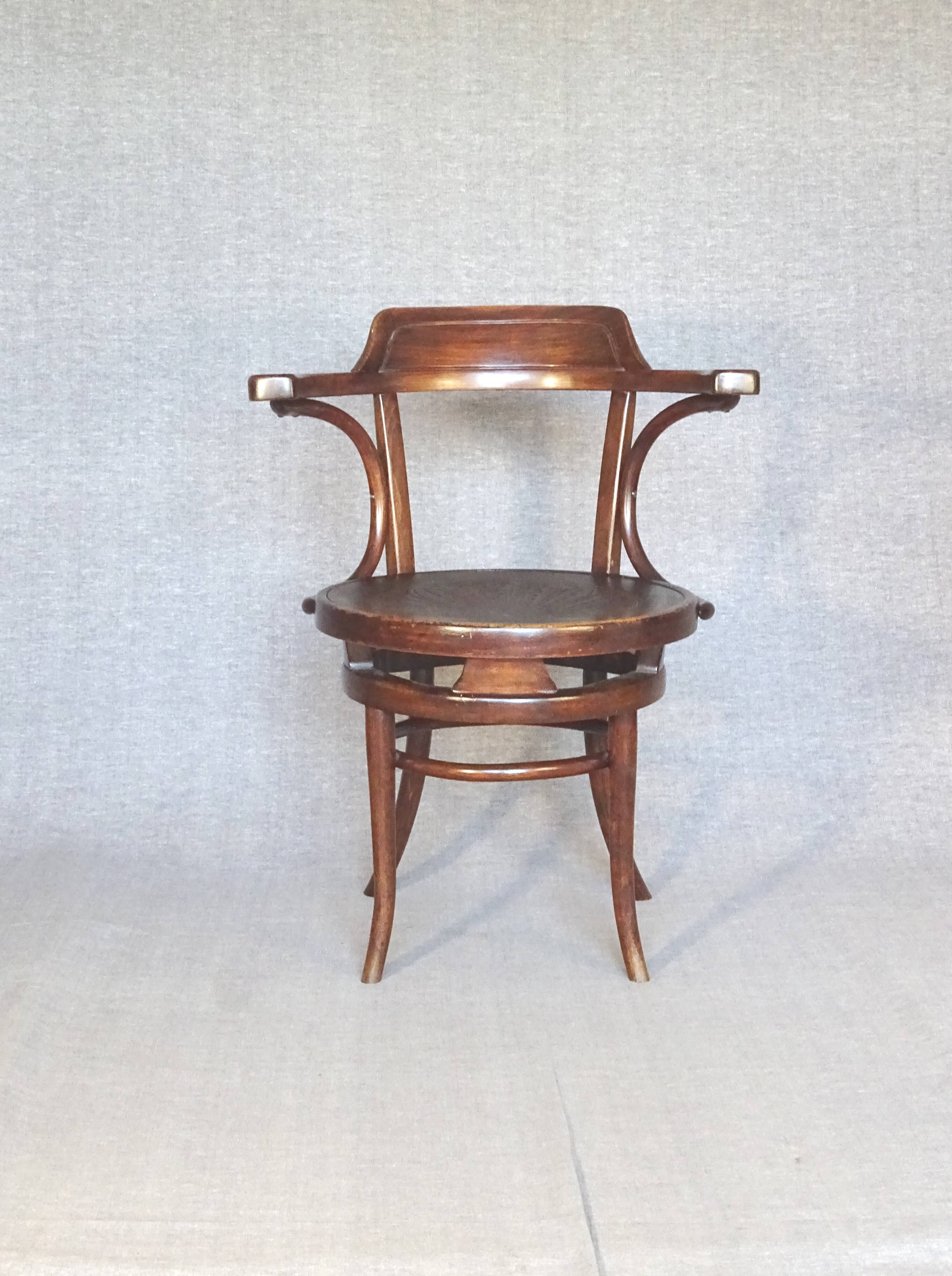 KOHN office armchair N°704/n circa 1905 -bentwood -
