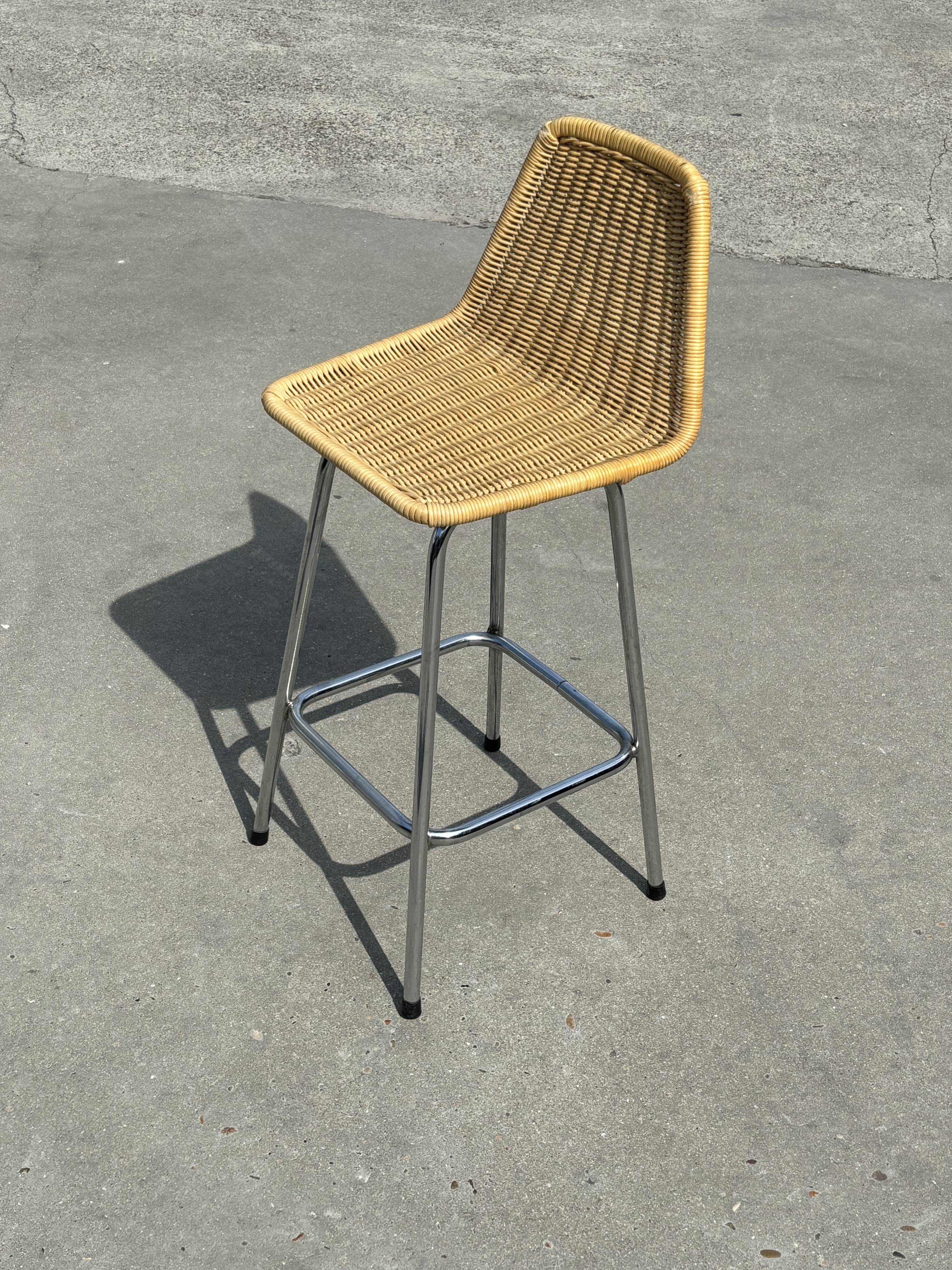 Vintage stool barstool Dirk van Sliedregt Rohe Noordwolde 1960 Netherlands