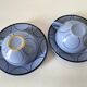 A pair of glazed ceramic cups and saucers from the 60s-70s.
