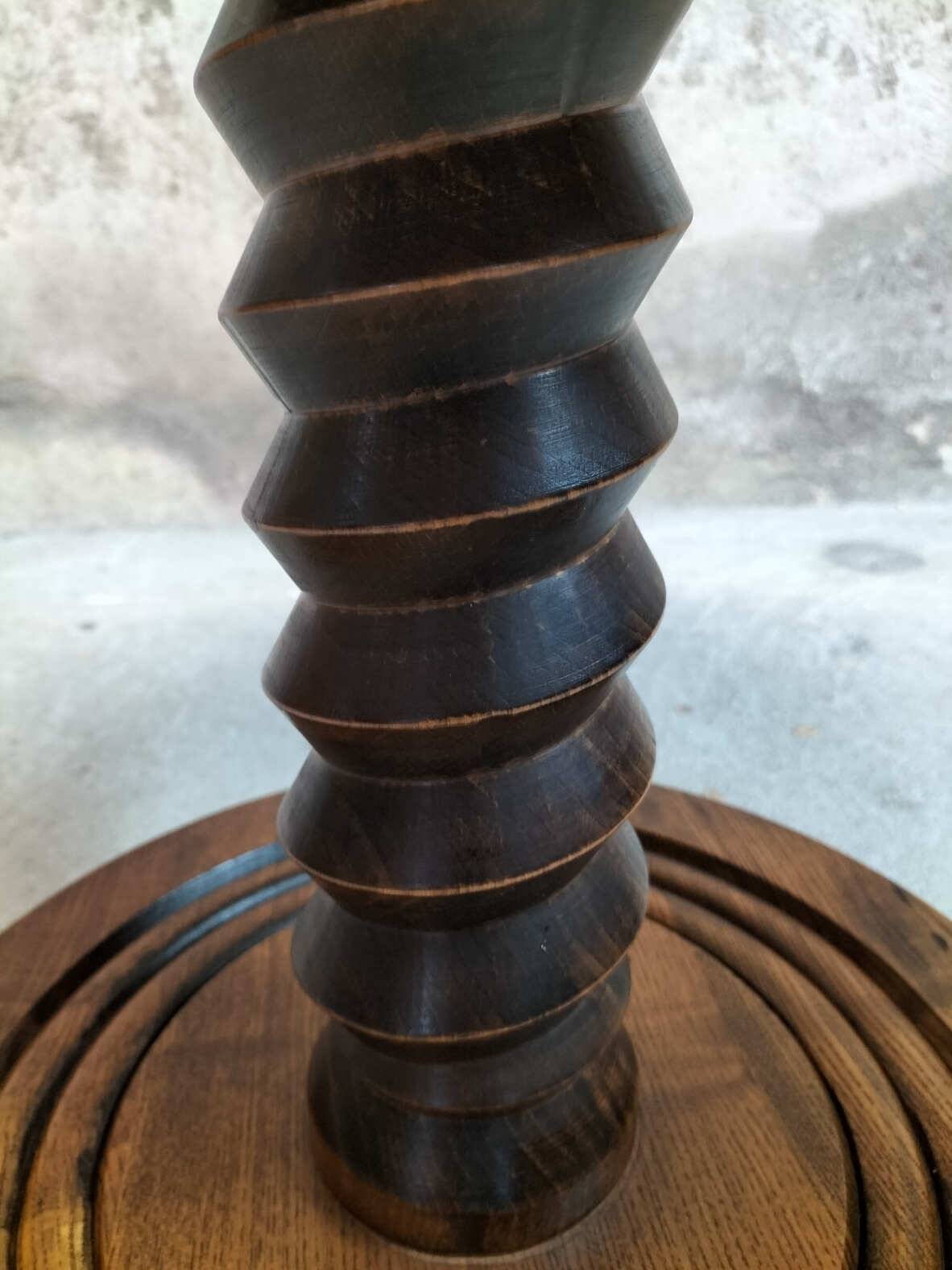 Vintage oak pedestal table