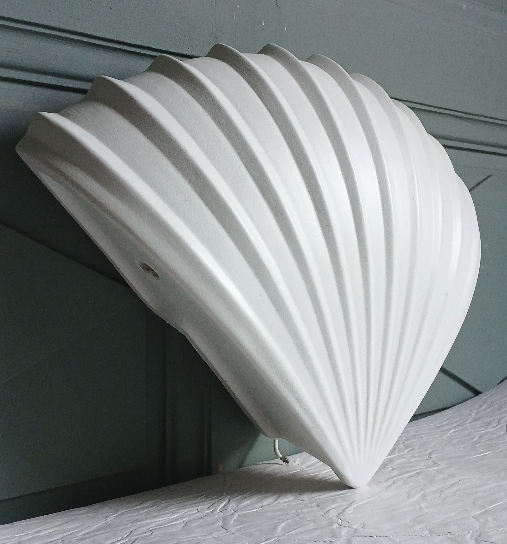 Shell corner applique by Louis Drimmer, France circa 1980.