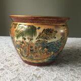 Antique Satsuma porcelain vase, Japan, late 19th-early 20th century