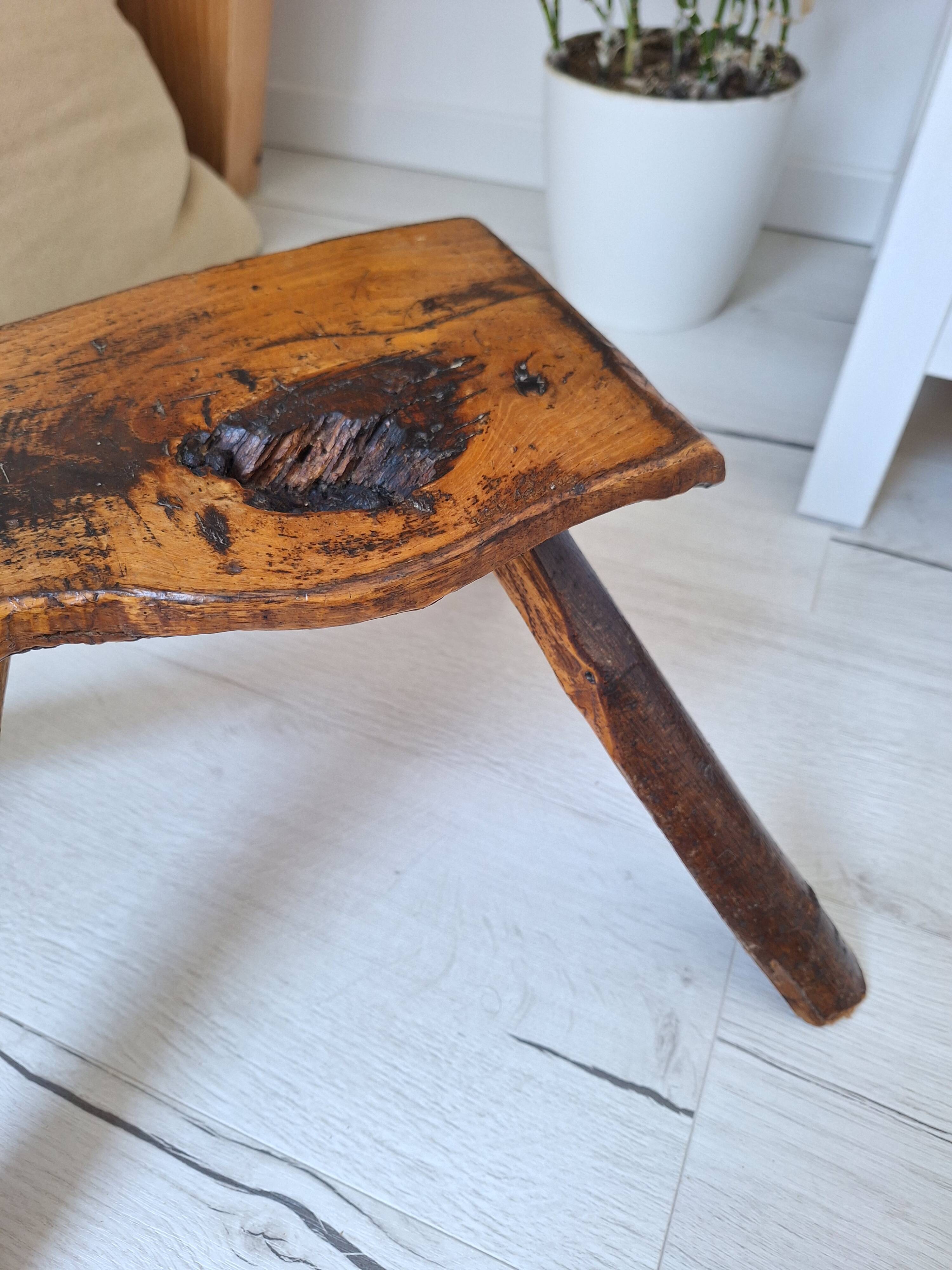 Tabouret de traite brutaliste