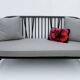 Mid-20th century Ercol Black wood sofa 3 seater