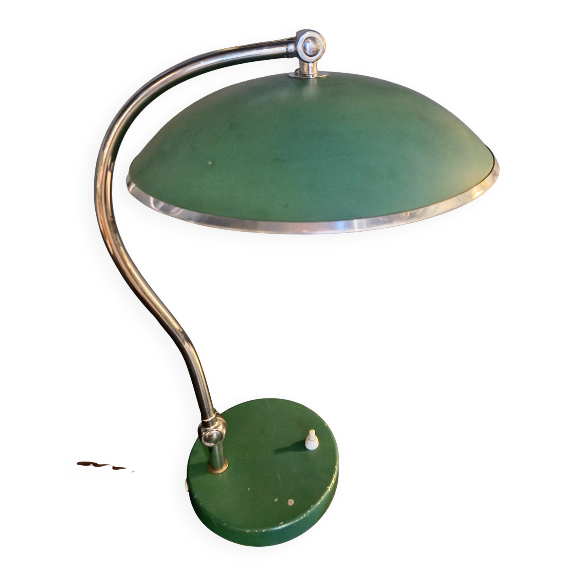 Lampe de bureau / table classique en vert Harald Notini, moderne suédois / scandinave